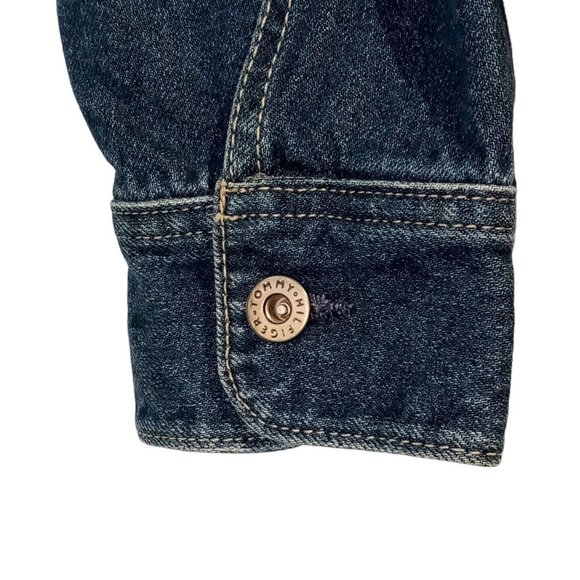 Tommy Hilfiger Jacket size Large Denim Boy or Girl Great Condition Cotton - Picture 3 of 10